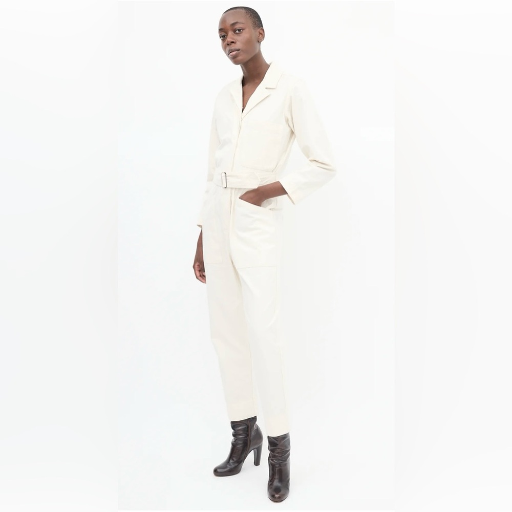 NEW Horses Atelier Field Jumpsuit in White. Size 4-6